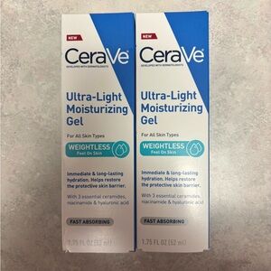 Cerave Ultra-Light Moisturizing Gel — Weightless Hydration - Lot of 2